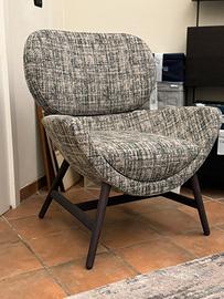 Poltrona tessuto corda e verde