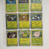 Lotto carte Pomemon Erba