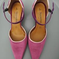 Scarpe velluto fucsia 