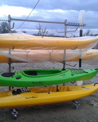 CARRELLO e STRUTTURA portaCANOE e KAYAK