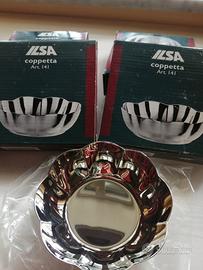 Set 4 ciotole da aperitivo in acciaio inox