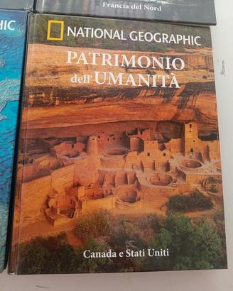 n. 6 volume National Geographic patrimonio dell'um