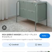 comodino cassettiera ikea nikkebi