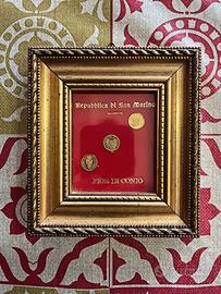 Quadretto monete San Marino fior di conio (FDC)