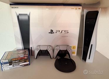PS5 fat + 5 giochi e scatola originale