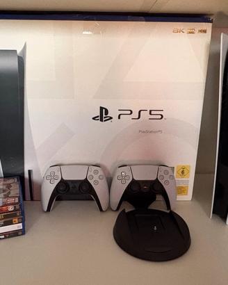 Play Station 5 + 5 giochi e scatola originale