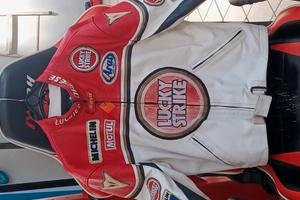 Giubbotto moto uomo Dainese Kevin Schwantz Vintage