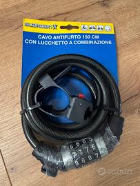 Cavo antifurto Guardian 150 cm combinazione