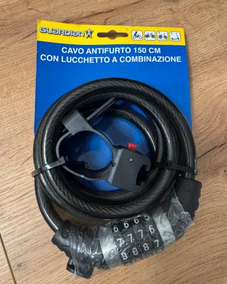 Cavo antifurto Guardian 150 cm combinazione