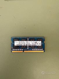 Memoria ram ddr3 da 4gb