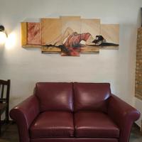 Divano letto in pelle manifattura italiana