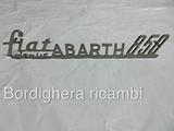 Fiat abarth 600 850 deriva abarth scritta sigla