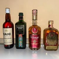 WHISKY SCOZZESE SET DI 4 BOTTIGLIE VINTAGE