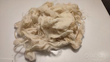 Lana grezza naturale fiocchi imbottiture