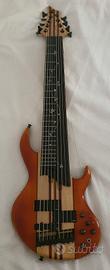 Basso 5 corde con i tasti e 4 fretless.