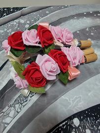 rose per le tende di casa artigianale 