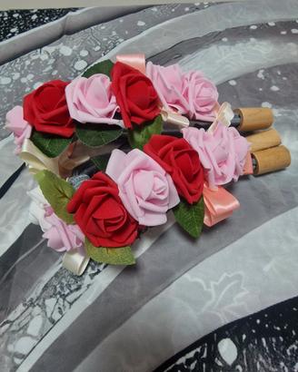 rose per le tende di casa artigianale 