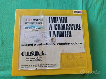 Regoli numeri in colore scuola vintage raro