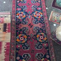 Raro Tappeto curdo Antico Annodato a Mano