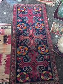 Raro Tappeto curdo Antico Annodato a Mano