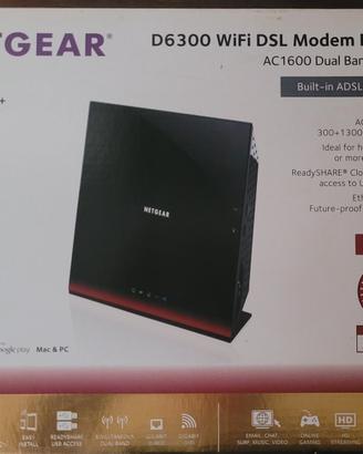 NETGEAR D6300 Modem Router ADSL WiFi AC1600 Dual B