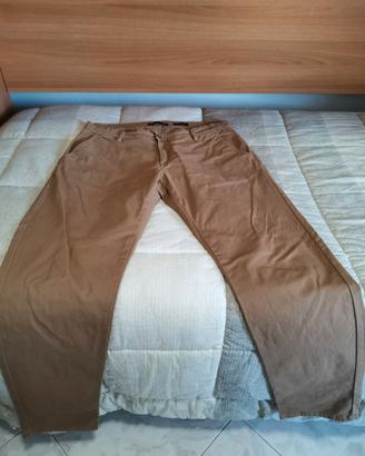 PANTALONE MARRONE UOMO PIAZZA ITALIA TAGLIA 50 REG