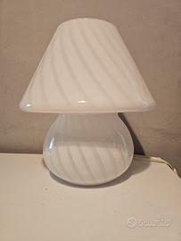 lampada fungo in vetro murano anni 70