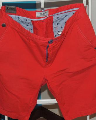 Bermuda uomo FRED MELLO rosso tg 46