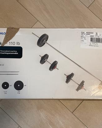 Kit pesi 50 kg decathlon
