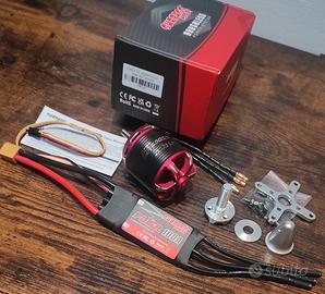 Motore brushless C5065 435KV + ESC 100A x Aereo RC