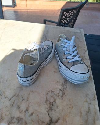 Converse All Star Platform Glitter n. 36