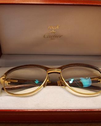 CARTIER VINTAGE ANNI ’90 – ORO 18K E LEGNO BUBINGA