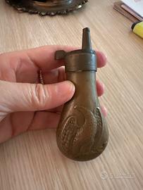 Fiaschetta polvere in ottone ‘800 - funzionante