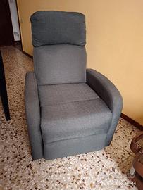 poltrona relax azzurra 