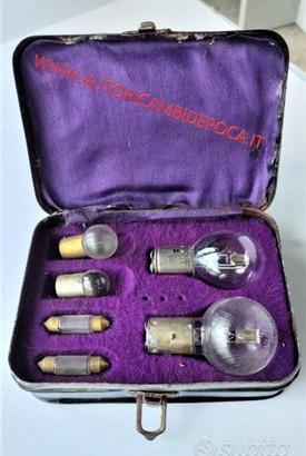 Scatola epoca porta lampadine anteguerra 6v