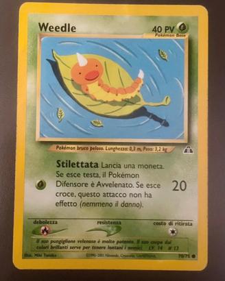 Weedle mazzo neo discovery