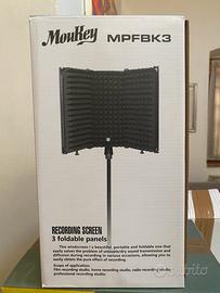 scudo isolamento per microfono pieghevole