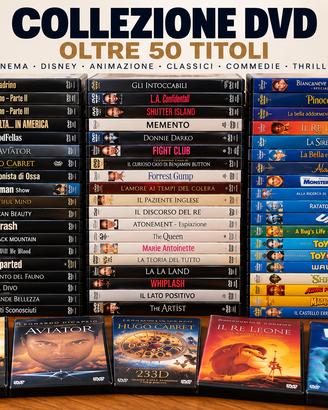 Collezione oltre 50 DVD originali – anche singolar