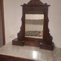 Specchiera Anni 70 con base appoggiabile