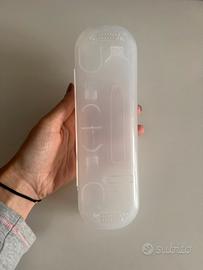 Scatola porta spazzolino da denti trasparente