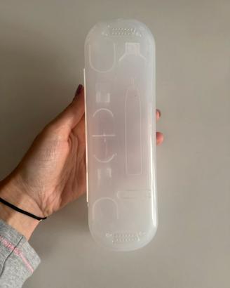 Scatola porta spazzolino da denti trasparente