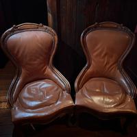 Poltrone vintage in pelle