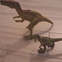 Dinosauro velociraptor e pterodattilo jurassik