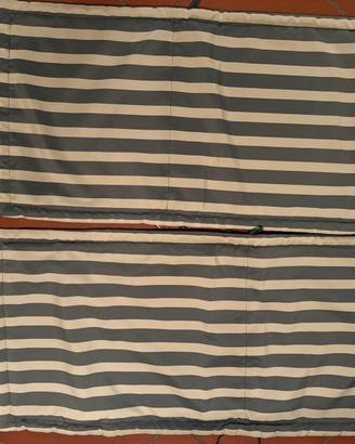 Cuscini sedie da giardino a righe bianche verdi