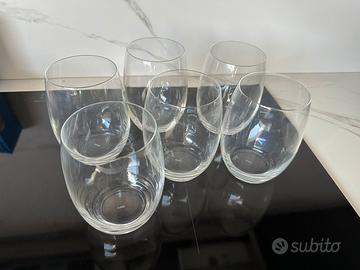 Alessi bicchieri vetro borosilicato set da 12