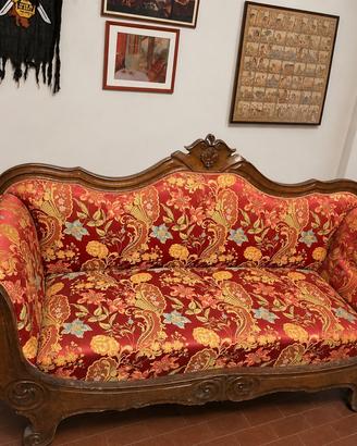 Divano vintage stile Luigi XV