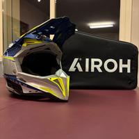 Casco Airoh Aviator  3 Push Blue
