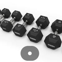 Set completo Manubri technogym Hexagon Dumbbells