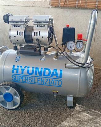 Compressore Hyundai 50L Silenziato Oil-Free