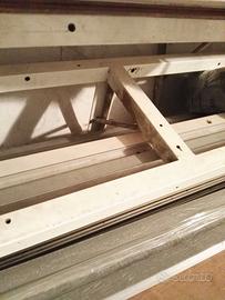 Ripiano in metallo per scaffale angolare 2 metri